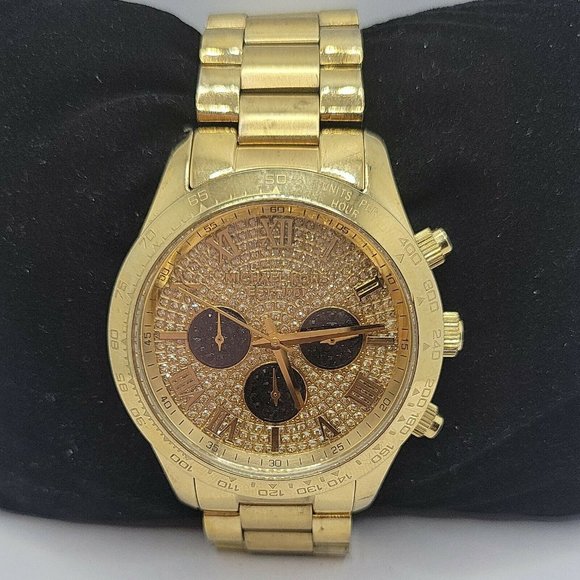 Michael Kors Layton Glitz MK5830 Womens Stainless - Picture 2 of 11